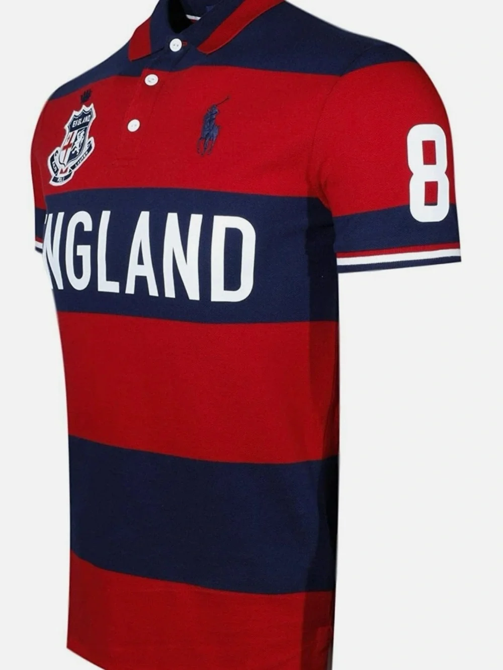Ralph Lauren Red & Navy England Rugby Polo